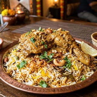 Mughlai chicken biryani