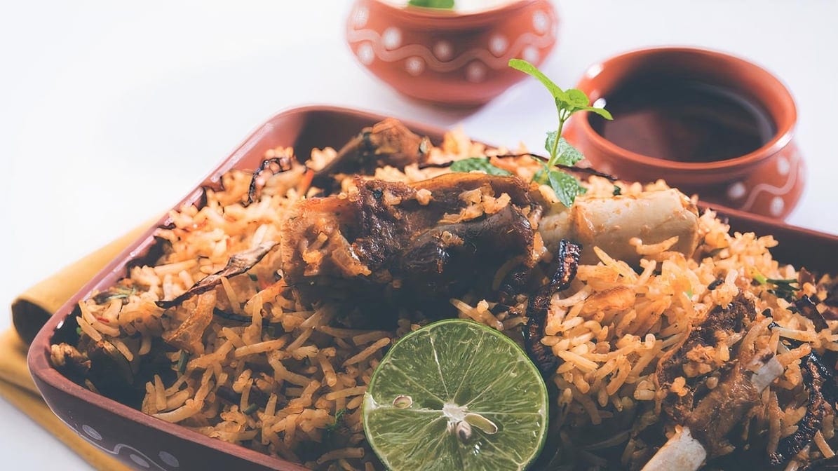 Goat Biryani.