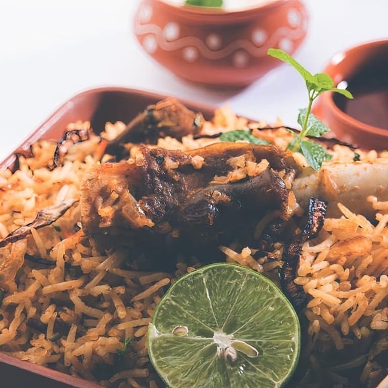 Delicious Goat Biryani Awaits