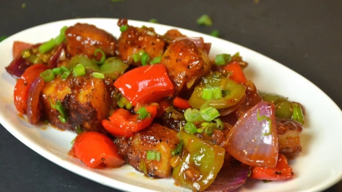 Chilli Paneer.