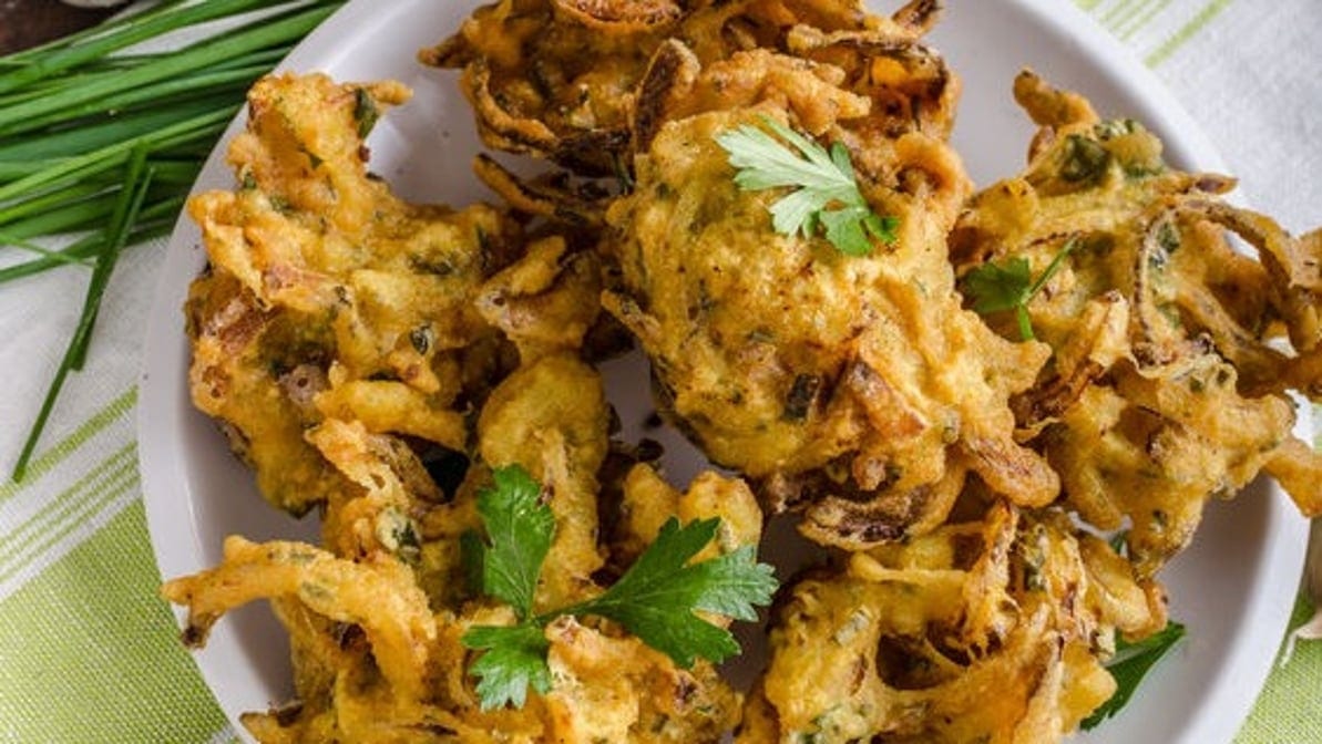 Onion Pakodas.