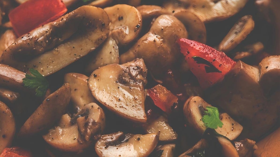 Mushroom Pepper Fry.