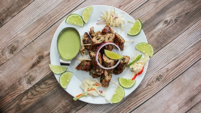 Chicken Seekh Kabab.