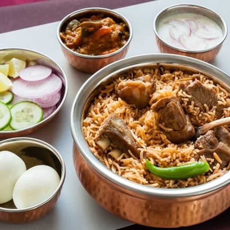 Delicious Lamb Biryani Awaits