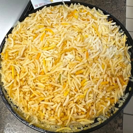 Chicken 65 Biryani.